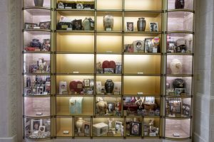 display of cemetery niches