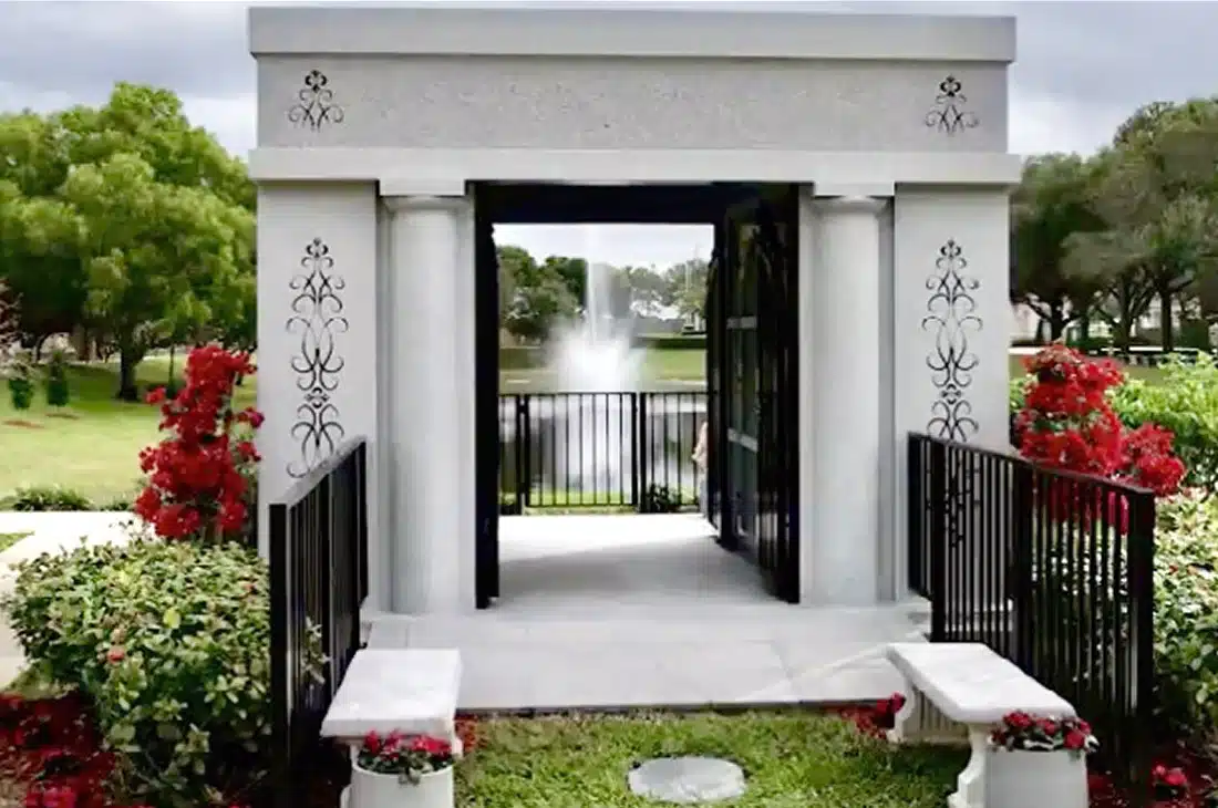 Private mausoleum in The Gardens of Boca Raton.