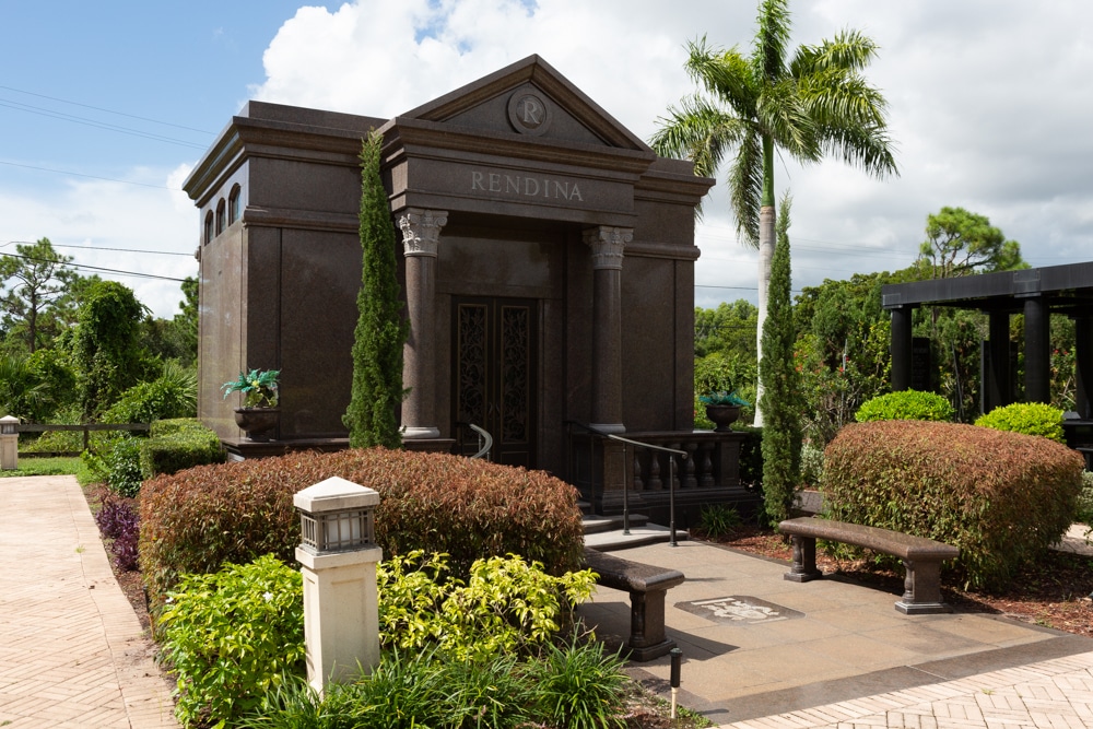 Private mausoleum in The Gardens of Boca Raton.